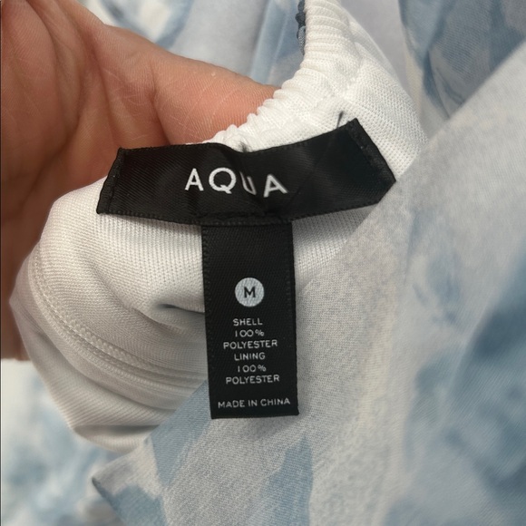 New AQUA Ruffle Trim Maxi Dress - Exclusive, Size Medium, Floral Dress - Picture 2 of 14